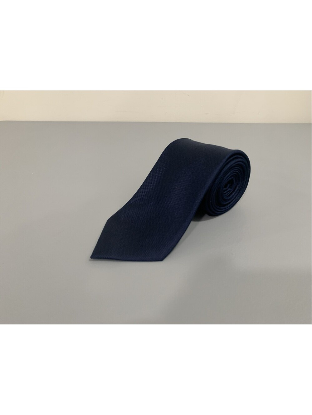 Calvin Klein Men's Navy Blue Textured Silk Tie